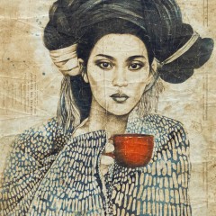 LA TASSE ROUGE - CHINE (150x200cm) LA TASSE ROUGE - CHINE (150x200cm)